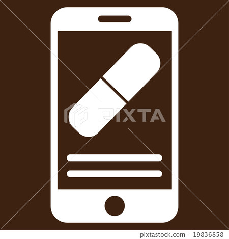 Medication Online Information Vector Icon Medication Online Information Vector Icon 19836858