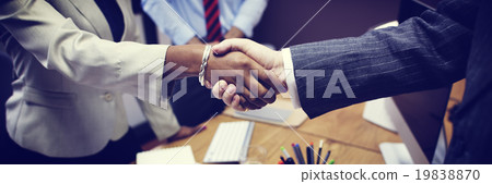 Business People Handshake Greeting Deal Concept Business People Handshake Greeting Deal Concept 19838870