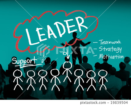 leader leadership management responsibility vision concept-圖庫