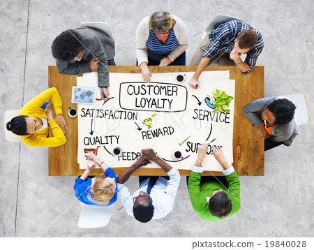 Customer Loyalty Satisfaction Support Strategy Concept Customer Loyalty Satisfaction Support Strategy Concept 19840028