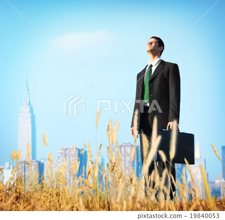 Businessman Vision Thinking Planning Depress Concept Businessman Vision Thinking Planning Depress Concept 19840053