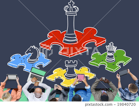 Chess Minded Game Tactics Leadership Strategy Concept 19840720