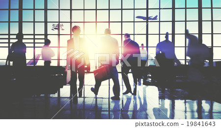 International Airport Terminal Travel Business Trip Concept 19841643