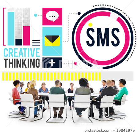 Sms Digital Messaging Communication Technology Concept 19841979