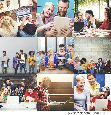 Community Technology Digital Device Together Concept 19841980