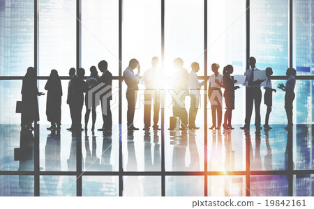 Business People Meeting Discussion Cityscape Concept Business People Meeting Discussion Cityscape Concept 19842161