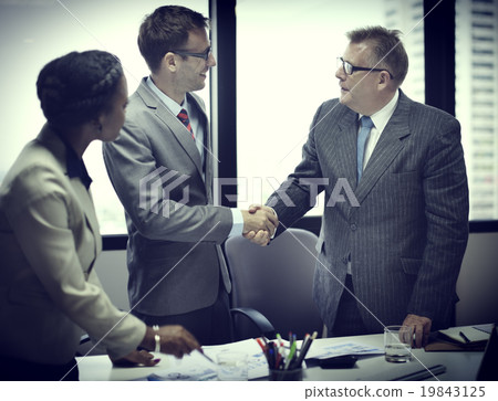 Business People Handshake Greeting Deal Concept Business People Handshake Greeting Deal Concept 19843125