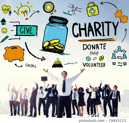 Charity Donate Help Give Saving Sharing Support Volunteer Concep 19843213