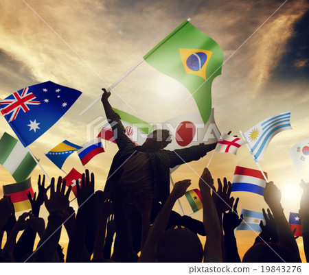International Flags Togetherness Unity Variation Diversity Ethni 19843276
