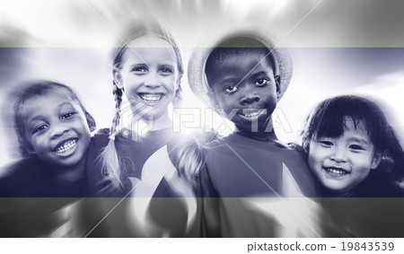 Children Kids Diversity Friendship Happiness Cheerful Concept 19843539