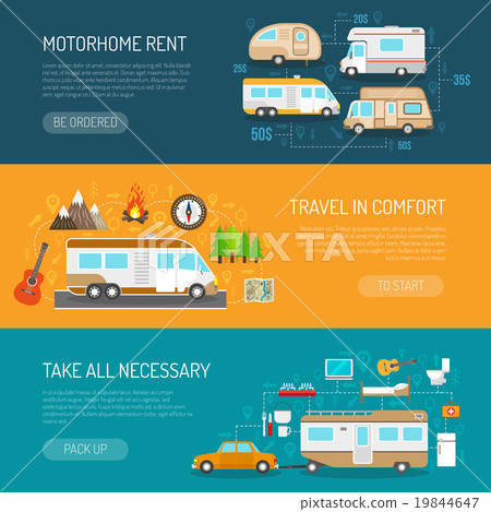 Recreational Vehicle Banners Set  19844647