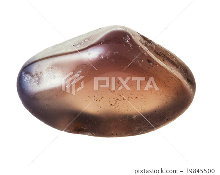 Chalcedony gemstone isolated on white 19845500