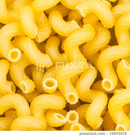 durum wheat semolina pasta cavatappi close up 19845676
