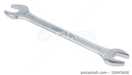 open-end wrench isolated on white open-end wrench isolated on white 19845688