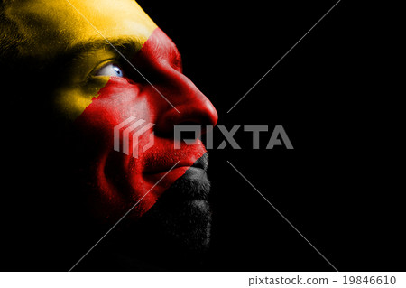 Sports fan - a patriot. 19846610