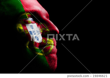 Sports fan - a patriot. 19846621