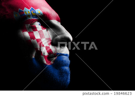 Sports fan - a patriot. 19846623