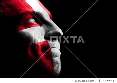 Sports fan - a patriot. 19846624