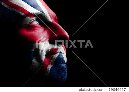 Sports fan - a patriot. 19846657