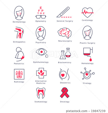 Medicine Kinds. Vector Illustration Set 19847239