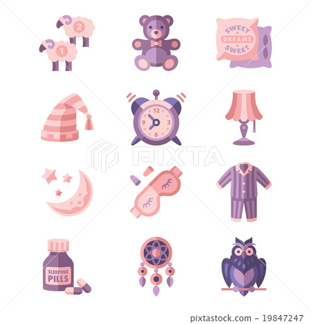 Sleep Related Vector Icons 19847247