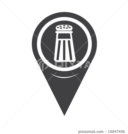 Map Pointer pepper shaker icon 19847406