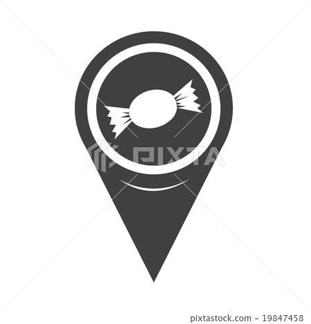 Map Pin Pointer candy icon 19847458