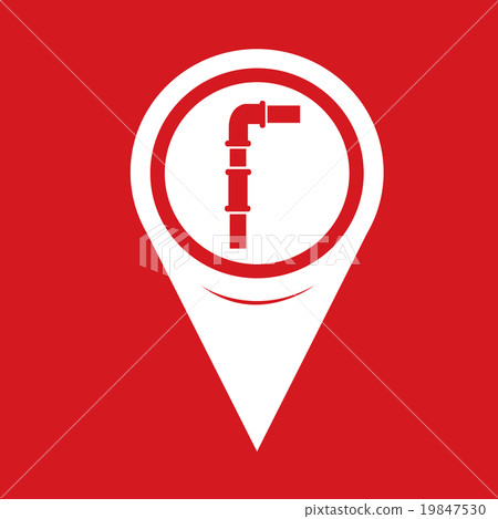 Map Pin Pointer pipes icon Map Pin Pointer pipes icon 19847530