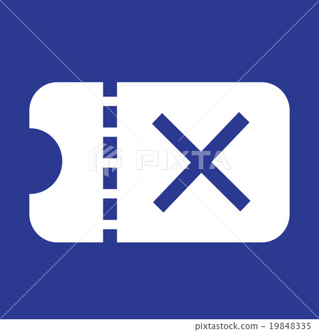 Delete Ticket icon Illustration design Delete Ticket icon Illustration design 19848335