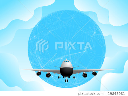 plane and earth plane and earth 19848981