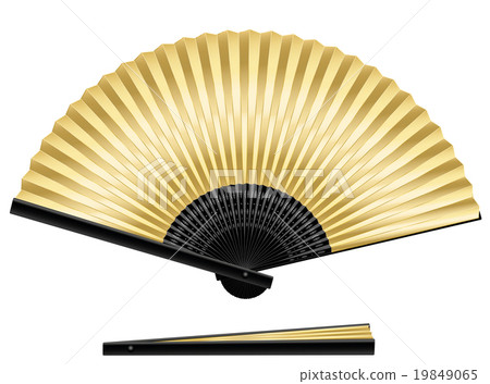 Golden Folding Fan Golden Folding Fan 19849065