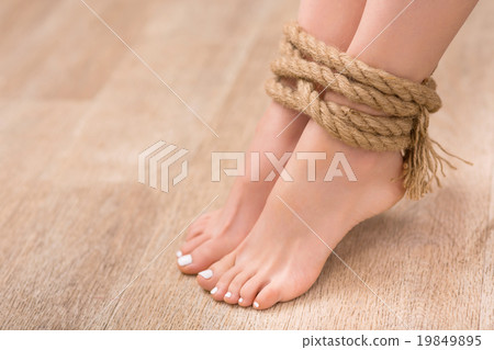 Slip legs bound with rope Slip legs bound with rope 19849895
