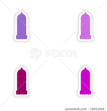 assembly realistic sticker design on paper condom assembly realistic sticker design on paper condom 19852688