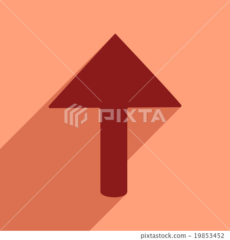 Flat style icon with long shadow arrow - Stock Illustration [19853452 ...
