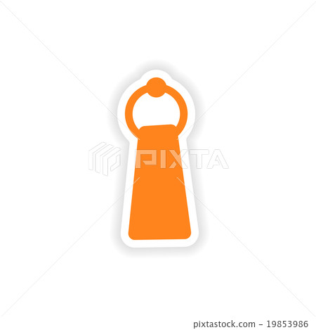 icon sticker realistic design on paper towel 19853986