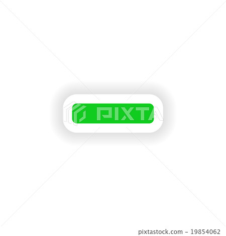 icon sticker realistic design on paper minus icon sticker realistic design on paper minus 19854062