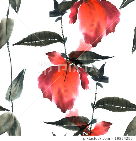 Orchid. Flowers background texture. 19854293