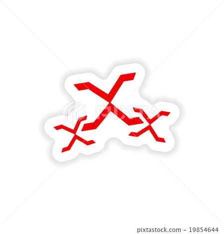 icon sticker realistic design on paper xxx icon sticker realistic design on paper xxx 19854644