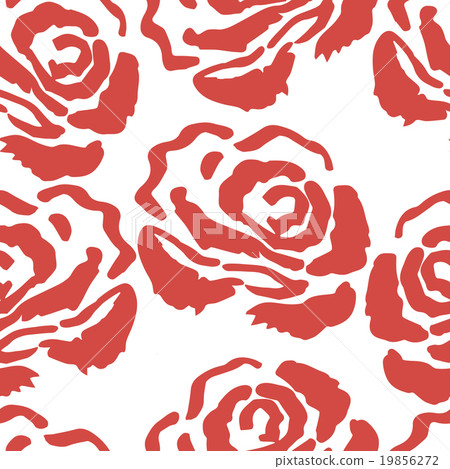 Rose seamless pattern. Vintage background with - Stock Illustration ...