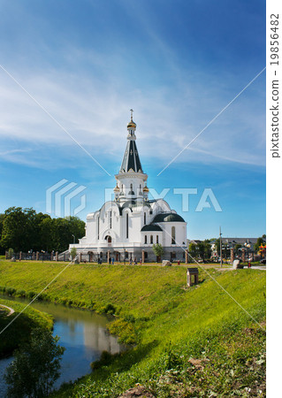 cityskape with church of St. Alexander Nevsky cityskape with church of St. Alexander Nevsky 19856482