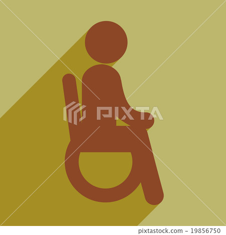 Modern flat icon with long shadow People - Stock Illustration [19856750 ...