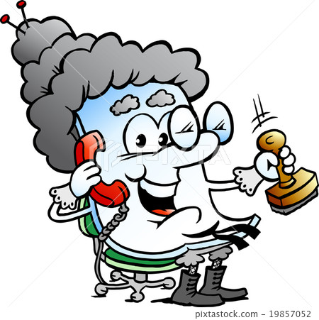 Cute Grandma Paper Mascot 19857052