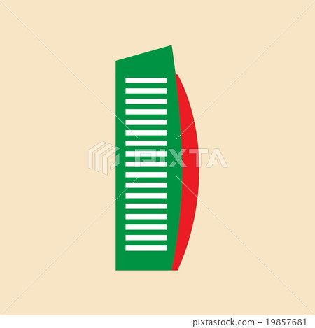 flat icon on white background Arab hotel 19857681