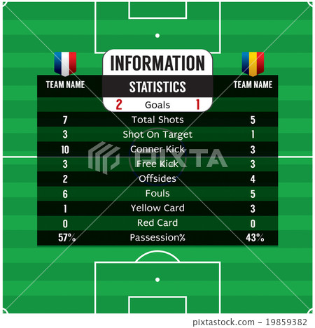 Football Information Statistics. - Stock Illustration [19859382] - PIXTA
