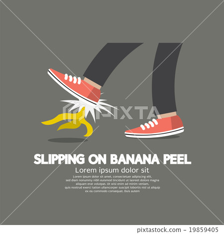 Slipping On Banana Peel. 19859405