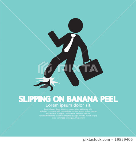 Slipping On Banana Peel. 19859406