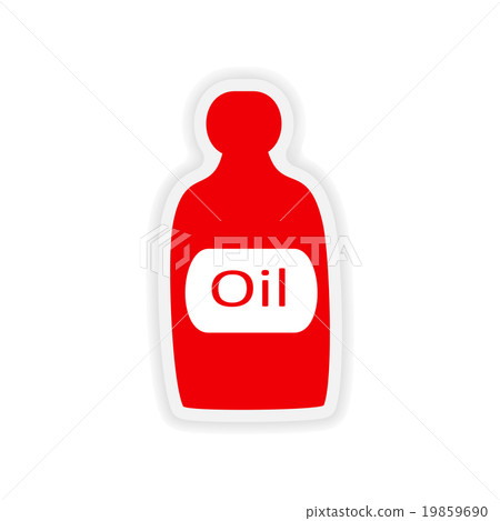 icon sticker realistic design on paper oil 19859690