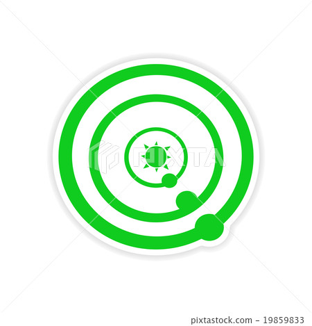 icon sticker realistic design on paper solar icon sticker realistic design on paper solar 19859833