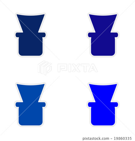 assembly realistic sticker design on paper shisha 19860335