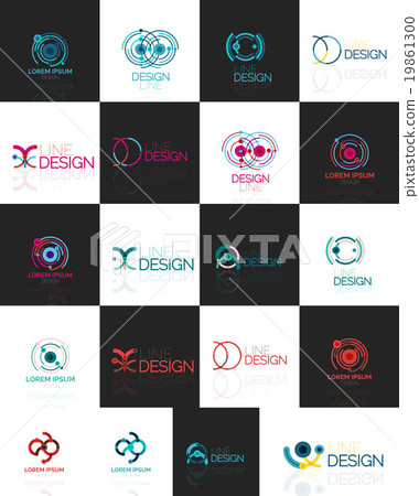 Outline swirl and circle minimal abstract Outline swirl and circle minimal abstract 19861300